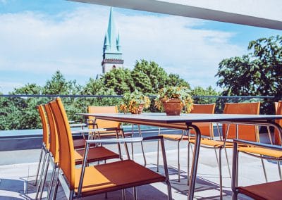 Blick nach Lünen zur Herz-Jesu-Kirche